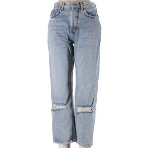 Topshop Classic Blue Distressed Women's Jeans